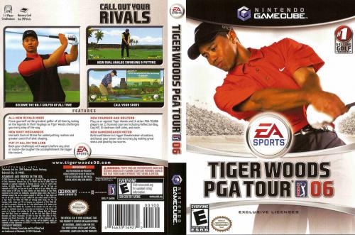 Tiger Woods PGA Tour 06 (Europe) (En,Fr,De) Cover - Click for full size image